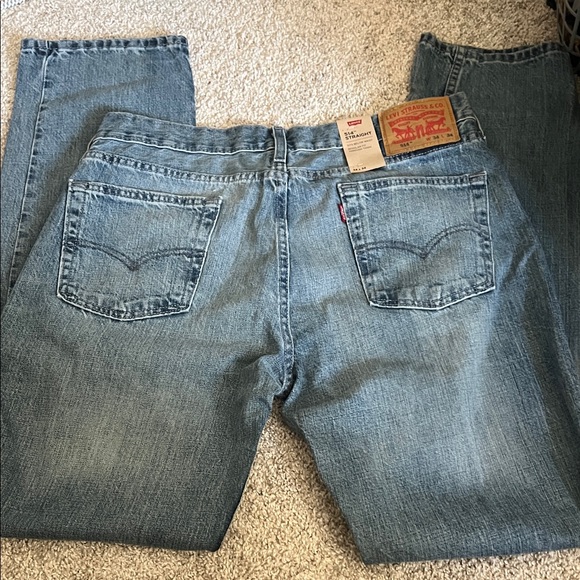 Levi's Men's 514 Straight Blue Jeans - Picture 5 of 5